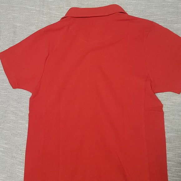 Hemp Hoodlamb Lounge Polo Red Medium Organic cotton hemp - Picture 2 of 3